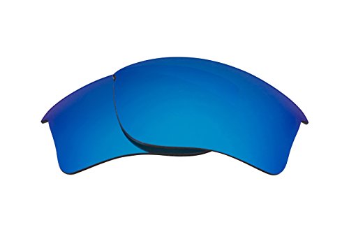 Best SEEK Replacement Lenses Oakley FLAK JACKET XLJ Asian Fit Polarized Blue Mirror