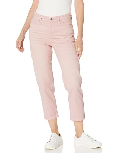 Photo 1 of (see all images) A | X ARMANI EXCHANGE Women's J16 Boyfriend Cropped Rigid Pigment Dyed Denim, Pink Stop S