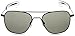 Randolph Aviator AF82611 Square Sunglasses, Matte Black, 58 mm