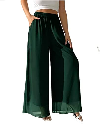 msk mesh wide-leg dress pants Msk Mesh Wide-Leg Dress Pants