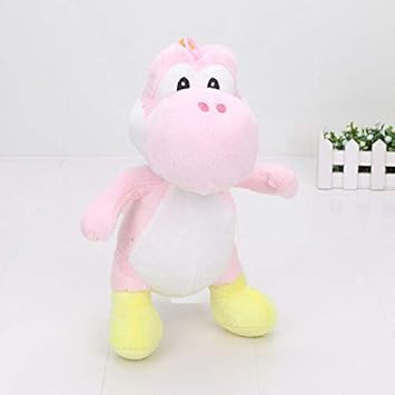 AYQX 17cm Super Mario Bros Peluche Yoshi 9 Colores Sentado Yoshi Dragon Peluche Suave Peluches Juguetes para niños Regalos para niños 2373 25cm Rosa: Amazon.es: Juguetes y juegos