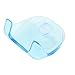 Clear Blue Plastic Super Suction Cup Razor Rack Bathroom Razor Holder Suction Cup Shaver Storage