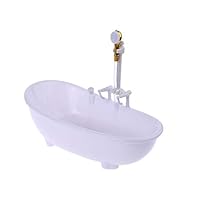 HY-NINHAO 1/6 Dollhouse Miniatures Electric Bathtub Furniture Bathroom Accessories Kids Pretend Toy