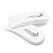 footinsole Air up Height Increase Elevator Shoe Insoles Heels Inserts for Men and Women (White)