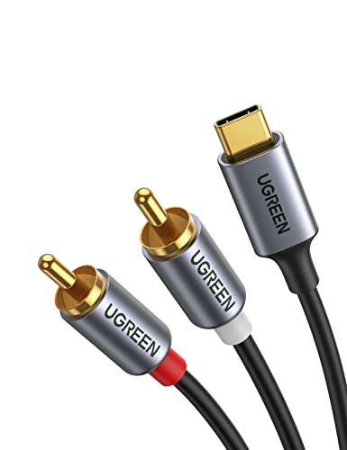 UGREEN USB C to RCA Audio Cable Type C to 2RCA Stereo Adapter Cable (1.5 m) | Type C auf 2RCA Stereo Adapterkabel kompatibel mit iphone 17 Serie, Galaxy S25 Serie, iPad Pro/Air, MacBook Pro, Mac mini M4