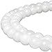 JARTC Natural White Jade Gemstone Loose Beads Round 10mm Energy Stone Healing Power for Jewelry Making
