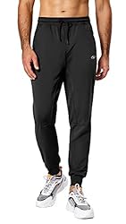 Hugut Men's Sweatpants Lightweight with Zipper