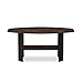 Furinno Simple Design Coffee Table, Columbia Walnut/Black