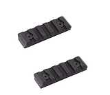 360 Tactical 5 Slots M-LOK Rail Section for M Lok Handguard Five Slots Rail Picatinny Rail Set of 2 Pieces