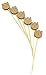 PuTwo Decorative Picks Handmade Bamboo Cake Topper Toothpicks 4.7” Bear Shape in 100ct