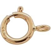 6MM 14K Solid Yellow Gold Spring Ring Clasp Open Ring Made in Italy by CRAFT WIRE