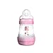 MAM Easy Start Anti-Colic Baby Bottle, 5oz (1 Count), Slow Flow Nipple, Baby Girl