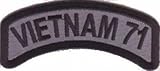 VIETNAM 71 Rocker Military VET POW Veteran Motorcycle Biker Vest Patch PAT-1956