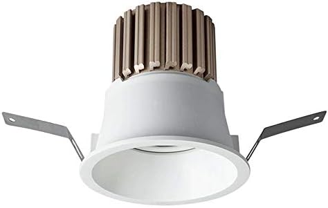 Wlnnes 7W White Recessed Spotlight CRI85 Interior Lighting Recessed Ceiling Light 700 Lumens Downlight Panel Lights, 3000K Warm Light/4000K Neutral Light /6000K White Light, Ceiling Spotlight