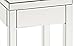 OSP Home Furnishings Reflections End Table with Drawer, Silver Mirrored Finish