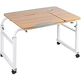 VIVO Height and Length Adjustable Mobile Kids Desk | Tilting Table Top Rolling Interactive Ergonomic Workstation on Wheels (DESK-V202A)