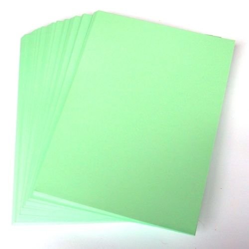 Stella Crafts A4 Light Green Card Stock x 50 Sheets, 220gsm (297mm x 210mm)