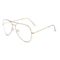 Outray Classic Aviator Metal Frame Clear Lens Glasses 2167c2 Gold