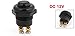 Uxcell a13101100ux0500 Auto Car Black Round Cap Momentary Push Button Switch DC 12V