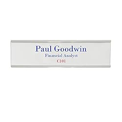 20-Pack Perforated Nameplate Inserts: 8" x