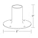 Solus SB-2403 Outdoor Surface Mount Lamp Post Base – Light or Heavy Duty Aluminum Base for 3
