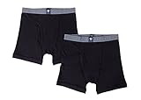 Texere Men's Athletic Boxer Briefs (2-Pack, Black, Large) Breathable Underwear for Him MB6303-BLK-L