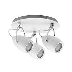 Paulmann 66716 Spotlight Drop IP44 Rondell max 3x10W GU10 wit/chroom 230V metaal 667.16 plafondlamp lamp LED plafondlamp…