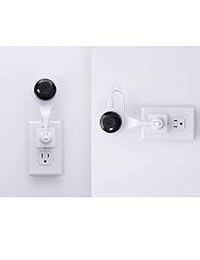 Aotnex - Soporte de pared giratorio de 360 grados para cámara Nest Cam Indoor y Drop Cam Pro, no más cables desordenados y taladros Paquete de 2