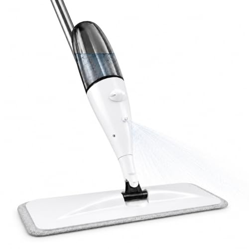 Mop Spray com Reservatório de 600 ml e Refil de Microfibra 360°