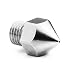 Micro Swiss Plated Wear Resistant Nozzle for Creality CR-10s PRO Original hotend ONLY (M6x.75mm Threads) .4mm