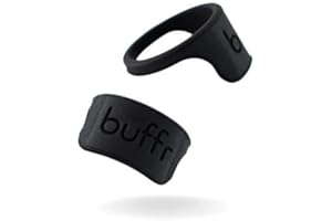 BUFFR Silicone Ring Protector for Working Out – Wedding Ring Protector – Rubber Ring Guard for Women – Charcoal, Size 5