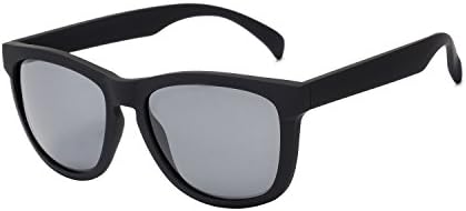 Clear Frame Sunglasses Mirrored Polarized Horn Rimmed Lightweight Square UV400