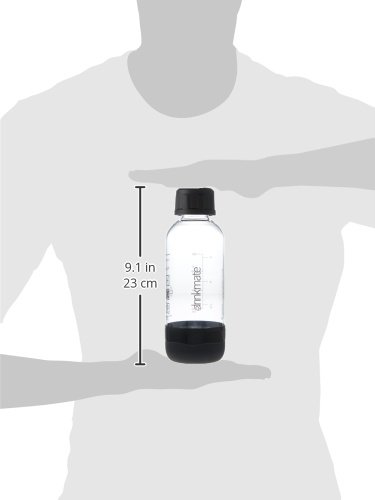 Drinkmate 0.5L Carbonating Bottles - Black (2 Pack)
