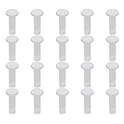 Yinpecly 200PCS Round Flat Head Rivet