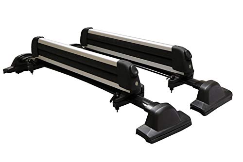 BRIGHTLINES Crossbars & Ski Rack for 6 Skis 4 Snowboards Combo Compatible with 2007-2011 Honda CRV
