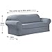 MAYTEX Collin Stretch 2 Piece Sofa Furniture Cover Slipcover, Blue