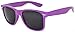 Retro 80's Vintage Sunglasses Purple Frame Smoke Lens for Ladies
