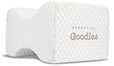 Essential Goodies Knee Pillow, Leg Wedge Contour for Comfortable Sleeping Posture- Memory Foam, Orthopedic Lift-Bolster-Positioner for Knee, Lower Back, Post Surgery, Sciatica, Pregnancy, Hip and Join