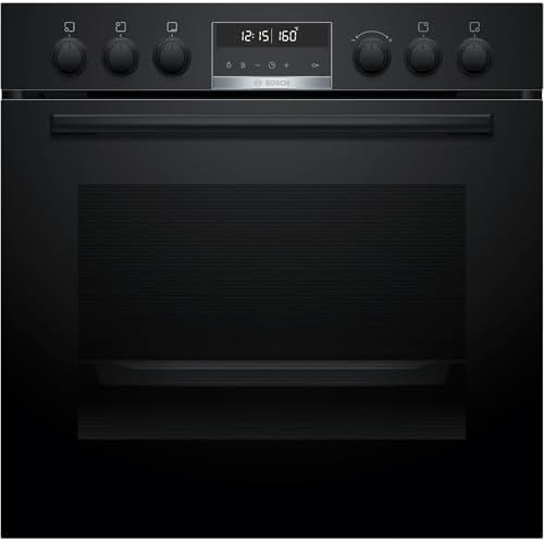 HND675LS62 - Set di fornelli da incasso, composto da HEG578BB4, 60 x 60 cm, aria calda 3D, idrolisi e pirolisi autopulente, piano cottura a induzione, zona arrosto, telaio in acciaio inox