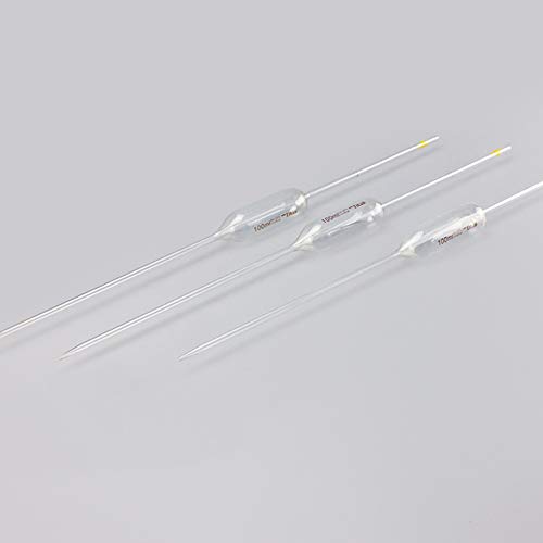 JRLGD 100mL Glass Volumetric Pipettes Pipet, Class A, Pack Of 2 on