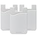 Cellessentials USA Merchant Redesigned Card Holder - Silicone Stick on Cell Phone Wallet with Pocket for Credit Card ID Business Card - iPhone Android & Smartphones (White)