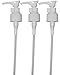 White Dispenser Pumps for Soap and Lotion, 24/410, 1CC (Pack of 3)