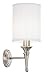 Linos Contemporary Brushed Steel Plug-in Sconce