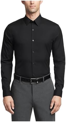 calvin klein extra slim fit dress shirt Calvin Klein Men's Long-Sleeve Spread Collar Dress Shirt - Orchid