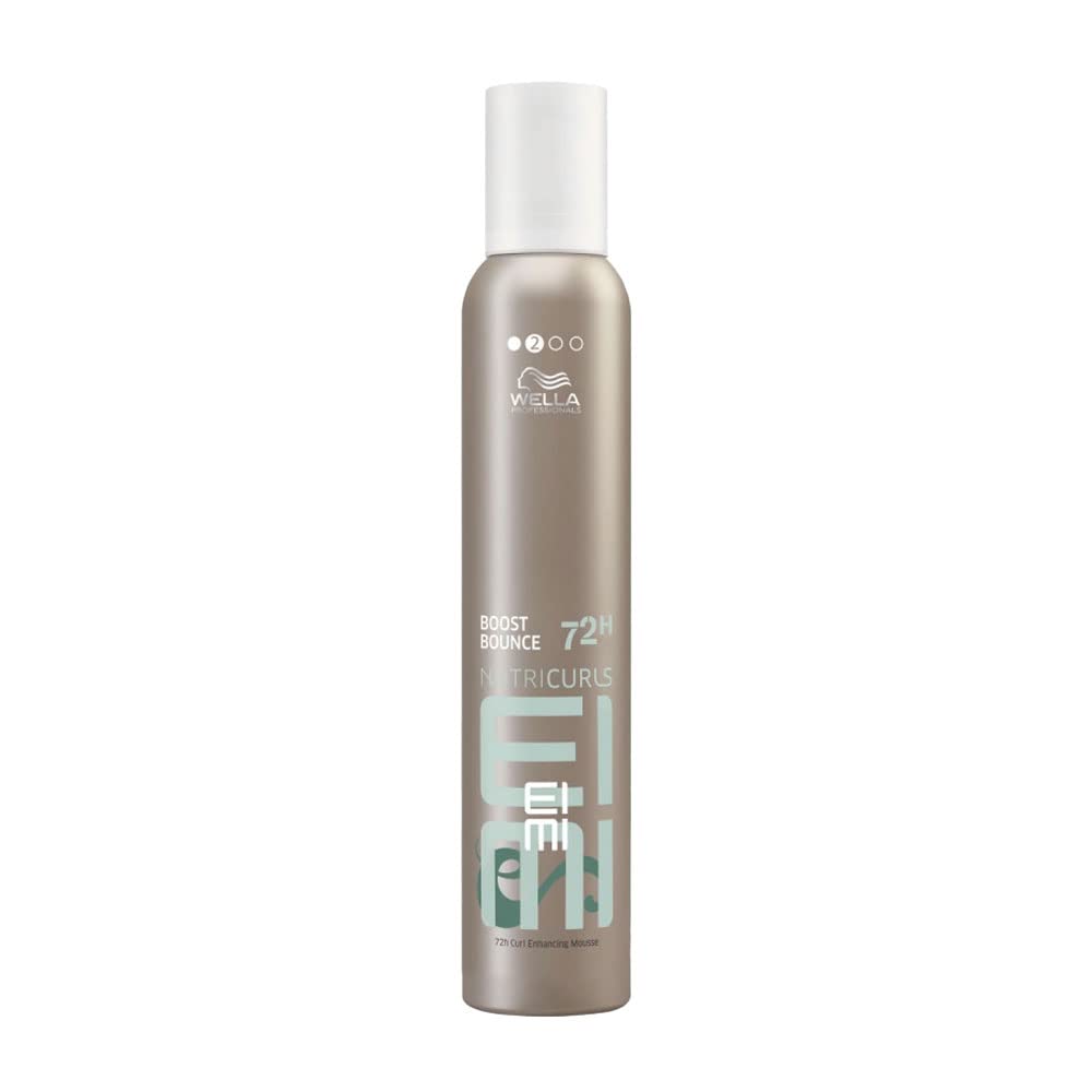 Wella EIMI Nutricurls Boost Bounce – Locken Gel & Boost-Schaumfestiger, Haar Mousse für Locken & Haar Volumen, Schutz beim Föhnen gegen Hitze und Austrocknen, 300ml