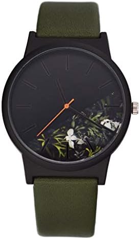 HunYUN Fashion Simple Without Scale Casual Business Minimalist Cool Watches Floral Print Dial Belt Quartz Female Watch