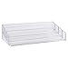 STORi Clear Plastic Multi-Level Makeup Palette Organizer