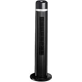 AmazonBasics Oscillating 3 Speed Tower Fan with Remote