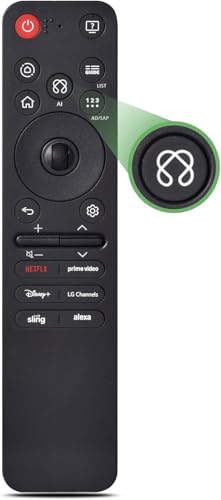 Remote Control for LG Smart TV,Replacement Magic Voice and Pointer Remote Control for 2019 to 2025 LG TV,Compatible AN-MR25GA/MR24GA/MR23GA,AN-MR22GA/22GN/MR21GA,for UHD OLED QNED NanoCell 4K 8K