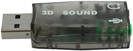USB 2.0 Mic Speaker 5.1 Audio Sound Card Adapter